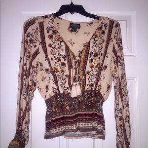 Charlotte Russe Floral Boho Blouse